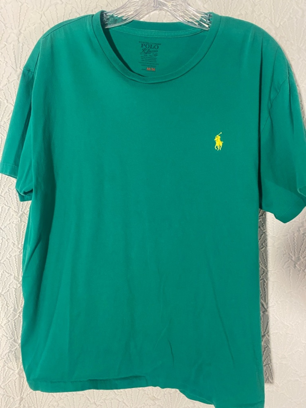 Polo by Ralph Lauren Green Short Sleeve Crewneck T-Shirt with Yellow Pony